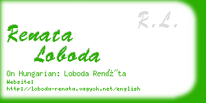 renata loboda business card